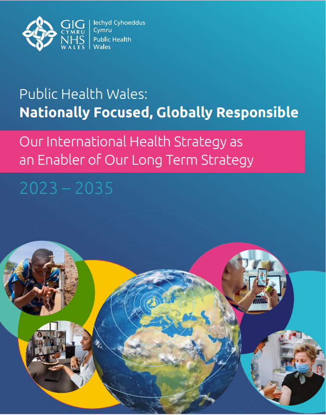 Front cover of PHW International Health strategy for 2023-2035